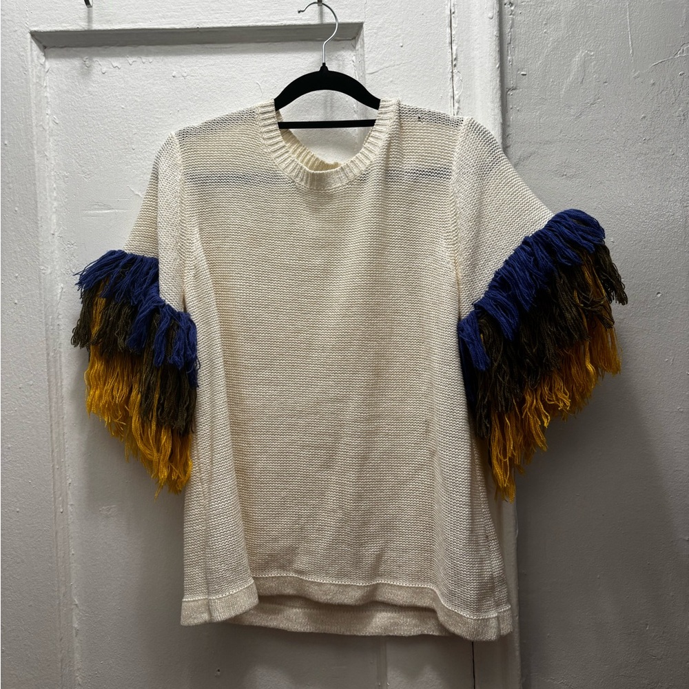 English Factory Cream Knit Sweater